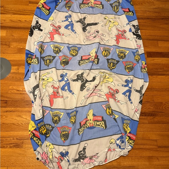 Vintage 90s Power Rangers Twin Sheets Set, Size Twin, Flat and Fitted Fabric - Picture 11 of 12